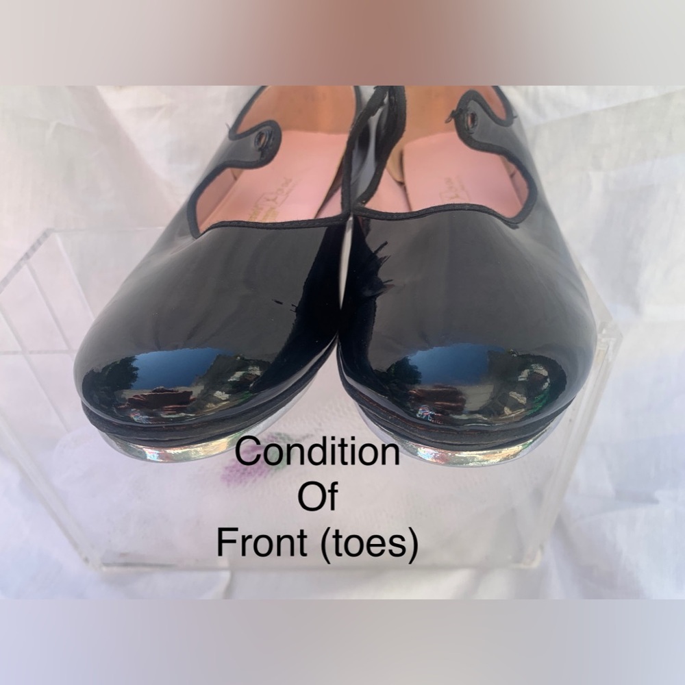 TAP SHOES euc PATENT Leather, Vintage, CAPEZIO, 8.5 sz - Picture 3 of 10